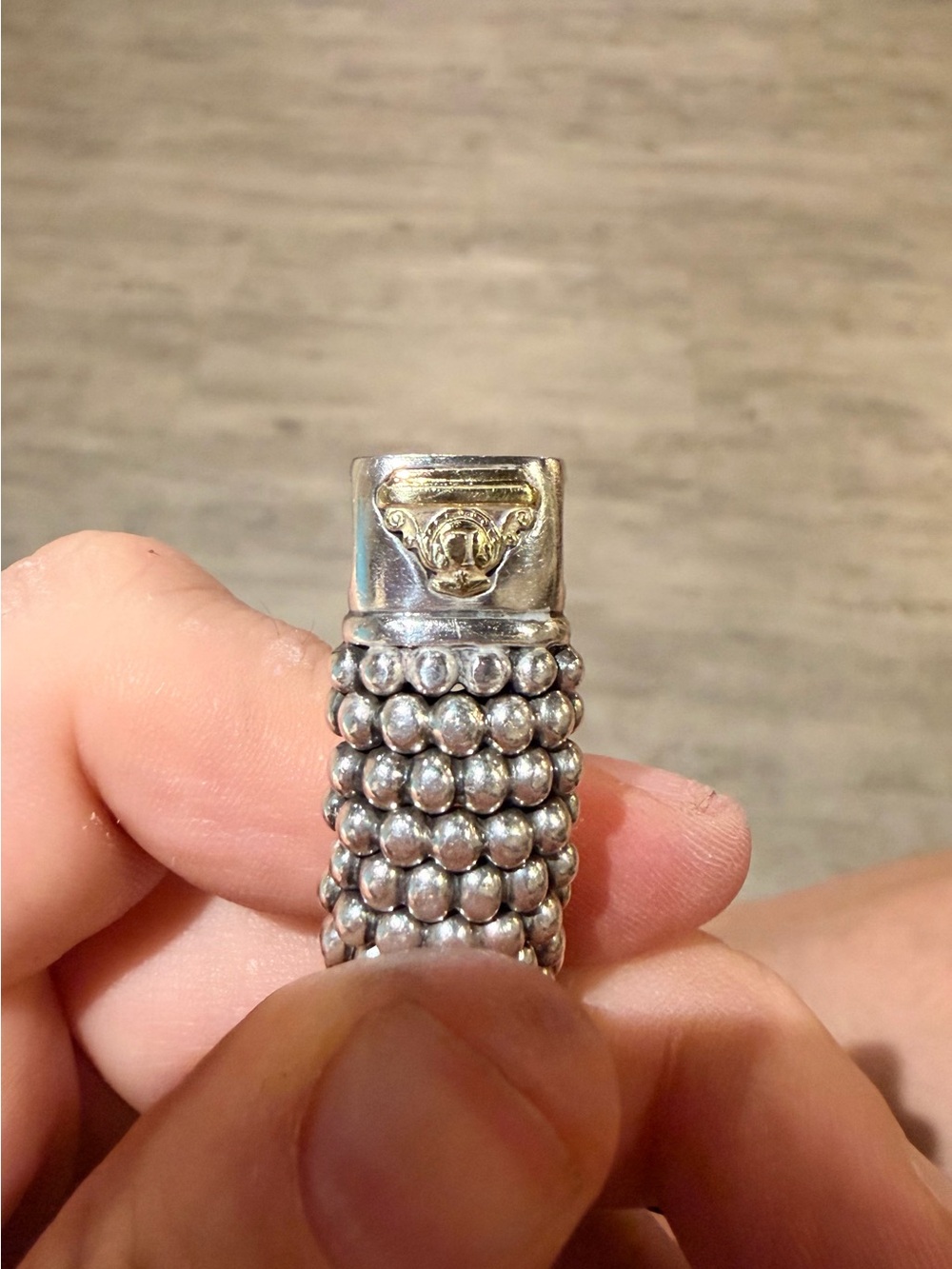 EUC Lagos 15mm Sterling Silver Caviar Bracelet - Picture 9 of 10